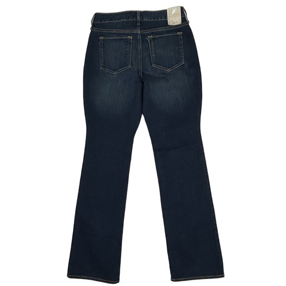 Eddie Bauer Jeans Women 2 (28x32.5) Boot Cut Curvy Through Hip Mid Rise Blue - Picture 2 of 16